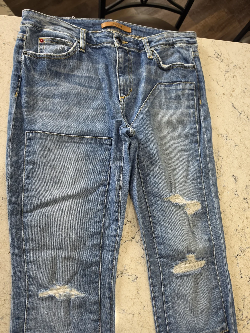 Women’s JOES'J EANS Light Blue Distressed Straight Jeans - Picture 1 of 5